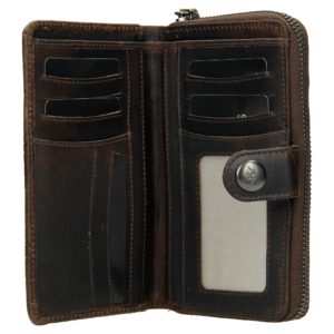 portemonnee micmacbags donker bruin