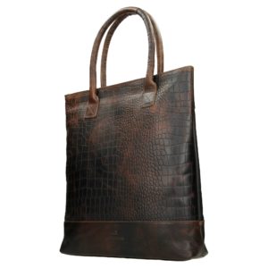 micmacbags shopper donker bruin