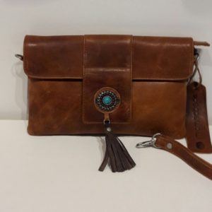 Micmac Clutch/Enveloptas Cognac