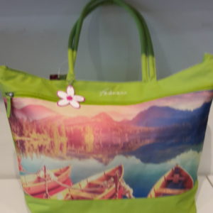 Strandtas Limegroen