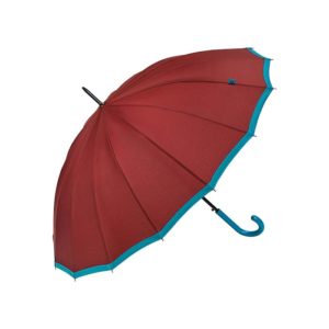 Bisetti Paraplu Bordeaux Rood met Blauw