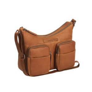 The chesterfield Brand leren schoudertas Ellie cognac