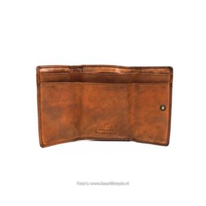 Bear Design kleine damesportemonnee cognac cl 14618