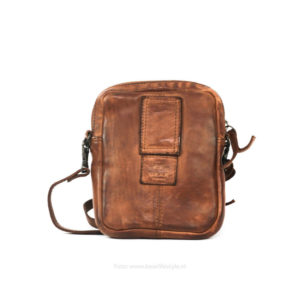 Bear Design schoudertasje/heuptasje Vikas cognac