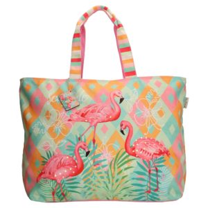 strandtas PE Flamingo